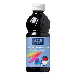 LB Gouache vloeistof, onderwijs, 500 ml, zwart
