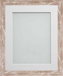 Frame Company Camber Range Brown Picture Photo Frame with White Size, 6x4-inch Mounted for 5x3-inch Image