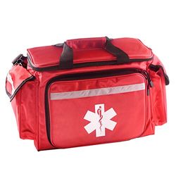 Primacare KB-1088 EMT First Responder Traumatas | Lege Deluxe EMS-schoudertas, professionele EHBO-tas met 4 grote vakken voor medische noodbenodigdheden