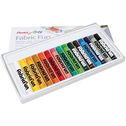 Pentel PTS15 Stof Fun Pastel Dye Sticks - Pack van 15