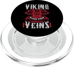 Viking Blood Runs Through My Veins Pagan Scandinavian Norse PopSockets PopGrip for MagSafe