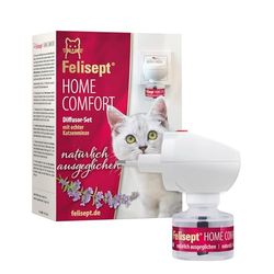 Felisept Home Comfort Startset (Verdamper + Flesje 45ml) - Anti-Stress Voor Kat Thuis - Met Natuurlijk Kattenkruid - Aanbevolen Door Dierenartsen - Welzijn & Ontspanning Voor Katten