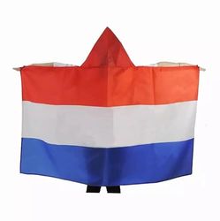 AZ FLAG Drapeau Pays-Bas 150x90 cm - Cape Drapeau Hollandais - Néerlandais 100% Polyester Avec Manches Intégrées - Body Flag 80g