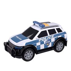 TEAMSTERZ Polizia con Luce e Suoni Dumel-Coche de Policía con Luz y Sonidos Auto, 5050841683615, Colore Nero