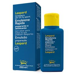 Natura House - LEOPARD SPORT - EMULSIONE RAPIDA MASSAGGIO Preparante e Defaticante Pre e Post Attività - Olio Arnica, Salicilato di Metile, Oli Essenziali - 98,4% Naturale - 250ml - 100% Made in Italy