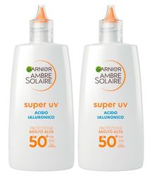 Garnier Ambre Solaire Fluido Idratante all'Acido Ialuronico SPF50+ 40ML