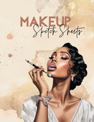 Makeup Sketch Sheets: Blank Makeup Face Chart Worksheets