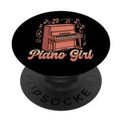 Piano Teacher Pianist Piano Girl PopSockets Adhesive PopGrip