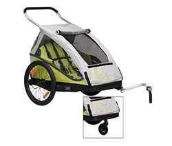 XLC 20 tum Duo² inklusive Buggycykel barnvagn, limone