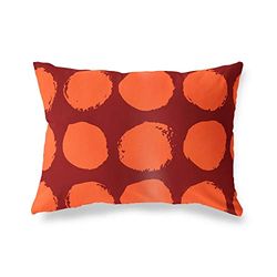 BonaMaison Fundas para Cojínes, Naranja-Burdeos Funda de Almohada para Sofá Coche Silla Oficina Cama Decorativa Moderna Decoración del Hogar, 35x50 Cm - Diseñado y Fabricado en Turquía