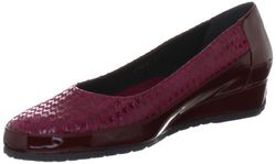 Bagnoli 941165 dames ballerina's, Rood Bordeaux 41, 38 EU