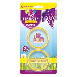 Pestshield Max Strength Citronella Wrist Bands for Kids Pack of 2