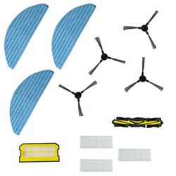 Venga! Set Reserveonderdelen voor VG RVC 3002, 4 zijborstels, 1 rolborstel, 3 dweilen, 3 HEPA-filters, 1 gaasfilter, SP VG RVC 3002 KIT