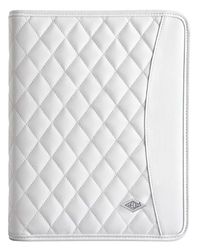 Wedo Amiga Etui Organiseur A5 en Simili Cuir pour Apple iPad Blanc