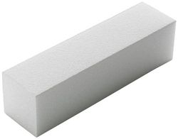 The Edge White Sanding Block 180 Grit 4-Way For a Soft Acrylic Nail Finish