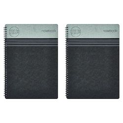 NU Notebooks - Craze Cloud Range - A5 Black Notebook - Wirebound Notebook - Stationery Notebooks - Ruled Notepad - 110 Pages, NU003357-FSC-BK (Pack of 2)