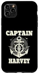 Captain Harvey Anchor and Ship Wheel Nautical Graphic Design Case for iPhone 11 Pro Max