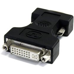 StarTech.com Adaptador Conversor para Monitor de Ordenador DVI-I a VGA - DVI-I Hembra - HD15 Macho - Negro