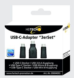 HEITECH USB-C-adapter "3-pack