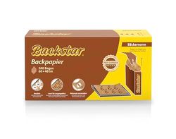 Backstar bakpapier 200 vellen bakkerijstandaard 60 x 40 cm