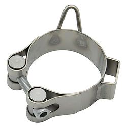 Juego de piezas de repuesto para pinzas de escape LeoVince, acero inoxidable con gancho, diámetro 51 mm