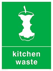 Pack of five - Recycling-kitchen-waste Sign - 150x200mm - A5P