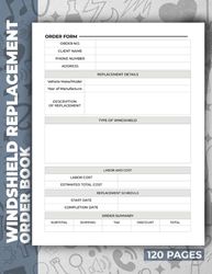 Windshield Replacement Order Book