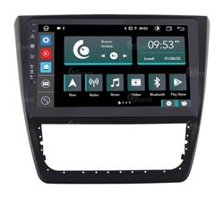 Autoradio Custom Fit per Skoda Yeti 2014 con clima manuale Android GPS Bluetooth WiFi Dab USB Full HD Touchscreen Display 10" processore 8core e comandi vocali!