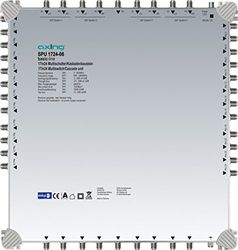 Axing SPU 1724-06 multischakelaar 17 in 24 "DiSEqC" multiswitch-cascade uitbreidbaar SAT actief lichtgrijs