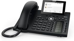 Snom D385N IP telefoon, SIP tafeltelefoon, 4,3 inch TFT-kleurendisplay, 480 x 272 pixels, 12 SIP-identiteiten, sensorhaakschakelaar, USB, 48 zelfbeschreven sleutels (12 fysiek), zwart, 00004600