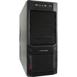 LC-Power Pro-925B Midi-Tower pc-behuizing incl. 600W (3X 5,25 externne, 3X 3,5 interne, USB 3.0)