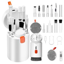 Kit Nettoyage Clavier 20 en 1 Brosse de Clavier d'outils Nettoyage Multifonctio Extracteur de Clavier Pinceaux Nettoyant Ecran pour Caméra Bluetooth Earbuds Ordinateur Airpods iphone ipad Téléphone