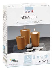 Glorex 6 2608 452 - Terracotta Stewalin 1000 g, Composto di Alta qualità per la Fusione di Figure e rilievi, Elevata precisione di modellazione, indurimento rapido, Resistente alle intemperie