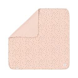 Lässig baby cuddle blanket certificato GOTS morbido/Interlock Baby Blanket 80 x 80 cm Dots powder pink