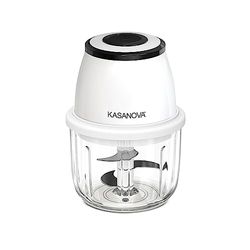KASANOVA sladdlös elektrisk hackare med behållare 300 ml vit