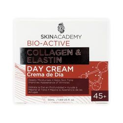 Skin Academy Bio-Active | Collagen & Elastin Day Cream | 45+ Tones & Firms Skin | 50ml