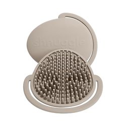 Shnuggle Super Soft Easy Hold Comfortable Baby Bath Brush - Shower Bathroom Toiletry Accessory - Taupe
