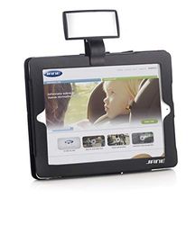 Jané Miroir de sécurité pour voiture, avec étui pour tablette et mini tablette, surveillance de l’enfant pendant la conduite