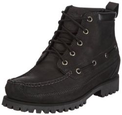 Timberland 5 Eye Chukka Black 84590 - Botas de Cuero Nobuck para Hombre, Color Negro, Talla 46