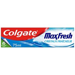 COLGATE - Dentifricio Colgate Max Fresh Cristalli Freschezza - Dentifricio Alito Fresco - Tubo Riciclabile - Confezione da 12 Tubi di Dentifricio da 75 ml