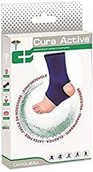 Cura Farma Support de Cheville Élastique en Tissu avec Ouverture du Talon Moyen