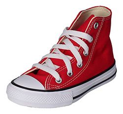 Converse Youths Chuck Taylor All Star Sapatilhas de tecido, unissexo, criança, vermelho, 29, Vermelho, 29 EU