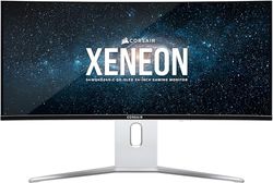 CORSAIR XENEON 34WQHD240-C 34-Inch QD-OLED Curved Gaming Monitor - 3440 x 1440, 240Hz, 0,03ms GtG, G-SYNC Compatibel, FreeSync Premium, True Black HDR400, HDMI 2.1, DisplayPort 1.4, USB-C - Wit