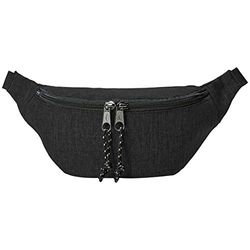 Amazon Basics Bum Bag, Preto, 2 L, Solteiro