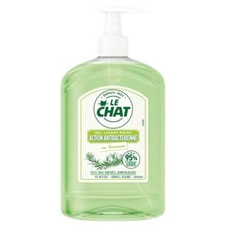 Le Chat - Sapone per le mani - Gel detergente - Rosmarino - Azione antibatterica - Dermatologicamente testato - Formula vegana - PH neutro - 95% di ingredienti di origine naturale - Flacone da 500 ml