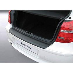 Protector del parachoques trasero ABS compatible con BMW Serie 1 E87 3/5 puertas 2007-2011 Negro