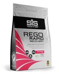 Science in Sport Rego Rapid Recovery Poudre 1,5kg Fraise vegan - Boisson de récupération poudre avec glucides, protéines, électrolytes, vitamines et minéraux, Pour un entraînement efficace