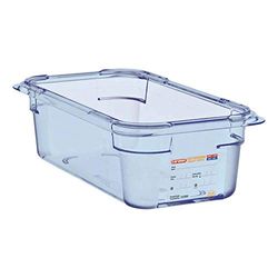 Araven ABS (BPA Free) Blue Container - GN 1/4 100mm