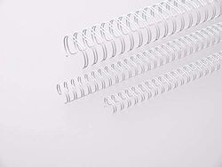 Renz One Pitch Wire Binding Elements 2:1 23 ringen, diameter 19 mm, 3/10,2 cm wit, 50 stuks