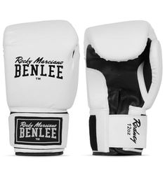 BENLEE Bokshandschoenen uit artificial Leather Rodney White/Black 16 oz
